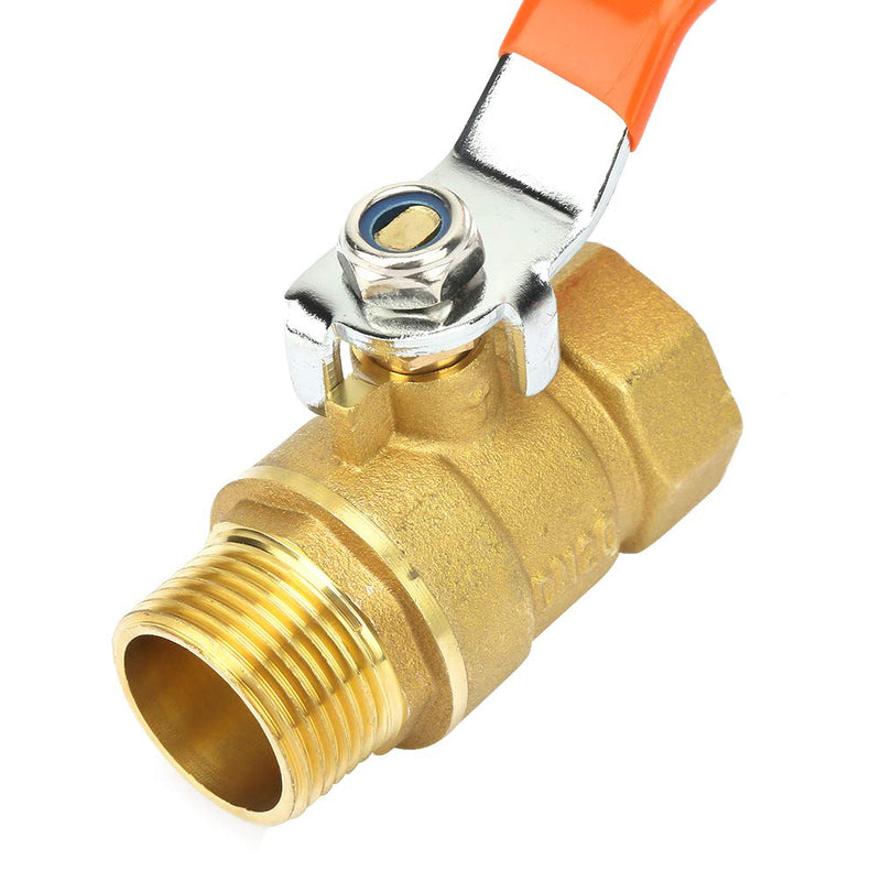 [Australia - AusPower] - 3/4'' BSPDN20 Male and Female Brass Pipe Full Port Ball Valve 