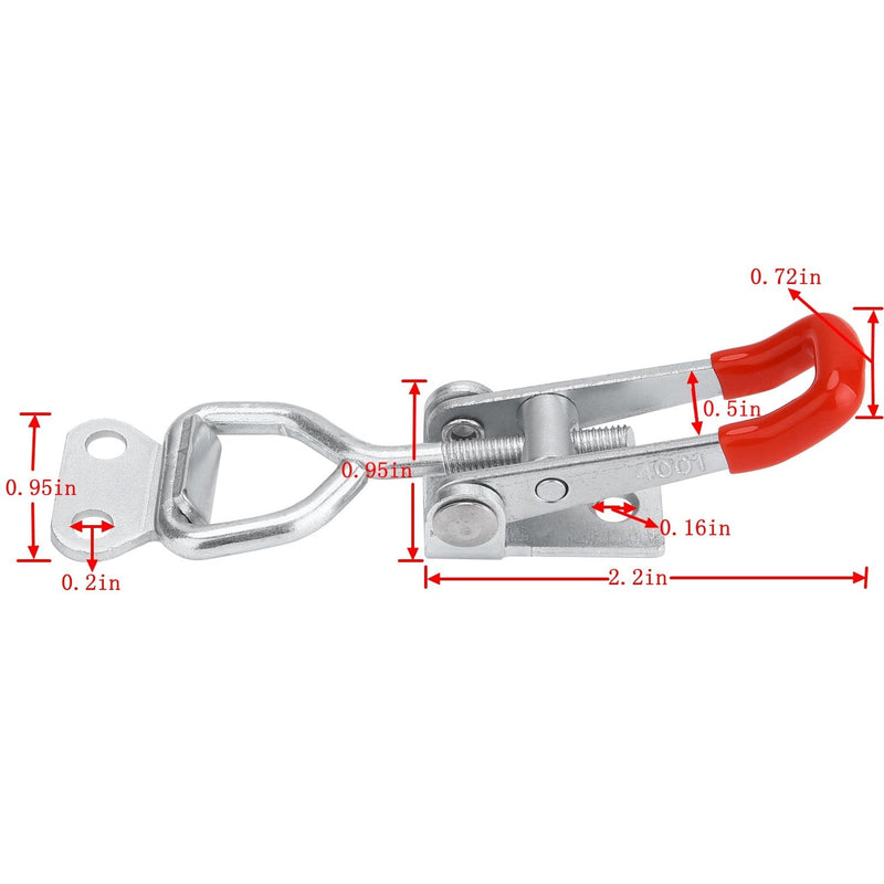 [Australia - AusPower] - Anndason Toggle Latch Clamp 4001,150Kg 330Lbs Holding Capacity (10PCS) 10 