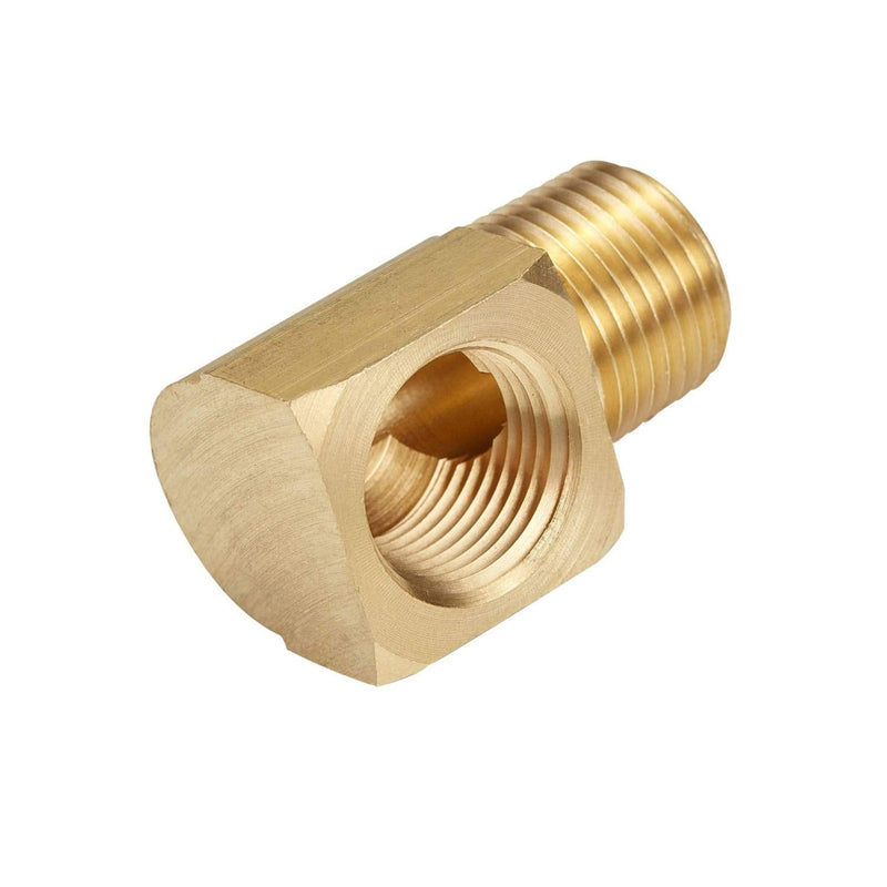 [Australia - AusPower] - Litorange 2 PCS Metals Brass Pipe Fitting 90 Degree Barstock Street Elbow 3/8" NPT Male Pipe x 3/8" NPT Female Pipe 