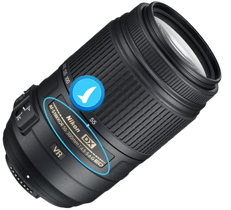 [Australia - AusPower] - 58mm Lens Cap Compatible for Nikon AF-S DX NIKKOR 55-300mm f/4.5-5.6G ED VR Lens,HUIPUXIANG[2 Pack] 
