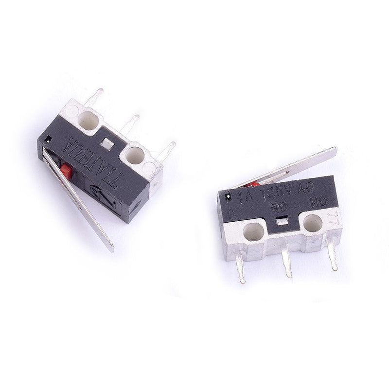 [Australia - AusPower] - Cylewet 25Pcs AC 1A 125V 3Pin SPDT Limit Micro Switch Long Hinge Lever for Arduino (Pack of 25) CYT1073 