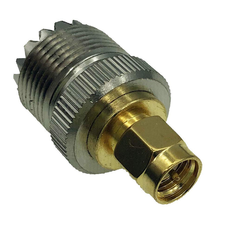 [Australia - AusPower] - Red-Fire RF Coaxial Coax Adapter SMA Male to UHF Female SO-239 SO239 Coax Jack Connector Can Be Used for Two-Way Radio Walkie-Talkie Antenna Connector 2 PCS 