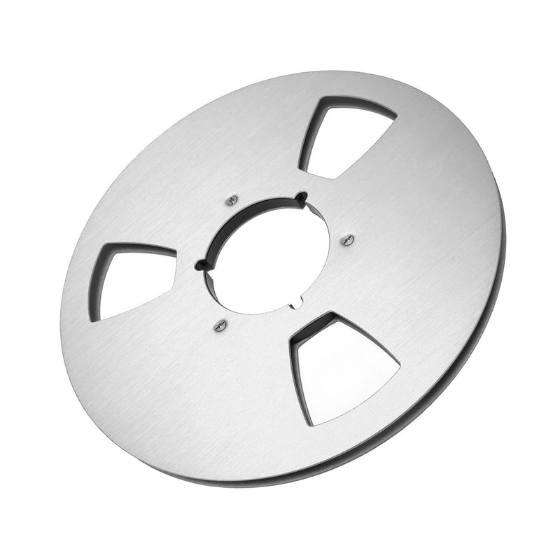 [Australia - AusPower] - Empty Take Up Reel, 3 Hole 1/4 10.5 Inch Empty Take Up Reel Universal Reel Tape Player Opening Machine Part (Silver) Silver 
