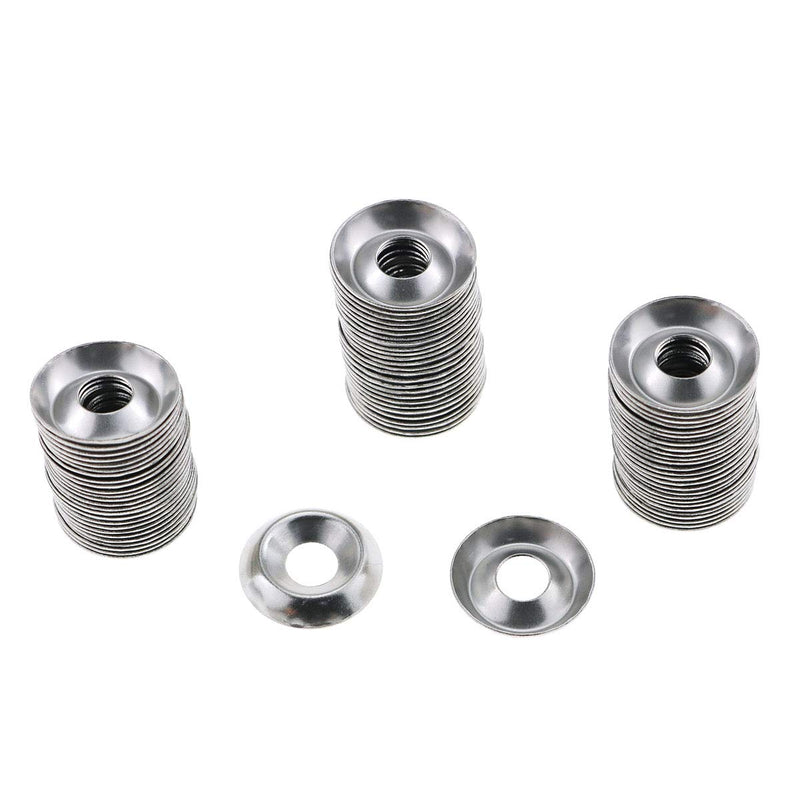 [Australia - AusPower] - E-outstanding #8 Countersunk Gasket 100PCS No.8 304 Stainless Steel Countersunk Finish Cup Washers Fasteners 