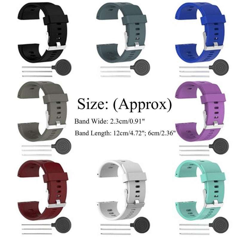 [Australia - AusPower] - Band for Polar V800, Soft Adjustable Silicone Replacement Wrist Watch Band for Polar V800 (No Tracker) GR 
