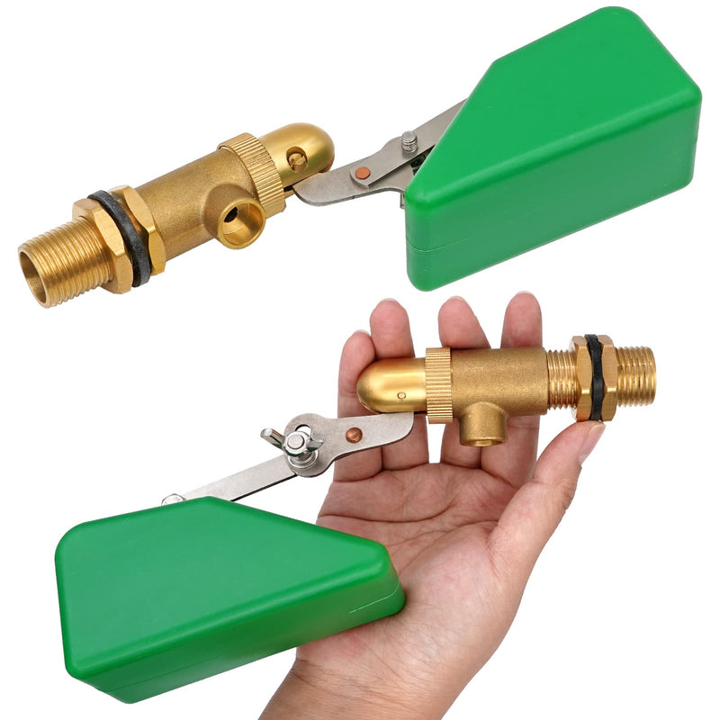 [Australia - AusPower] - Brass Float Valve 1/2 inch Float Ball Valve Automatic Fill Adjustable Float Ball Valve for Livestock Waterer, Water Tank, Aquariums 