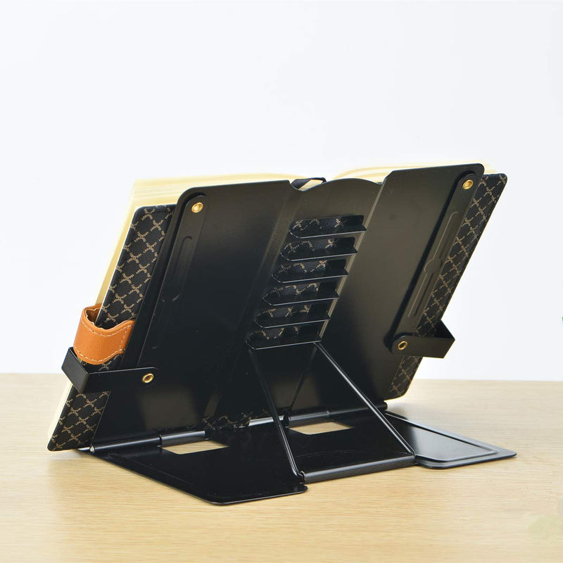 [Australia - AusPower] - Citmage Desk Book Stand Document Holder Heavy Duty Metal Reading Stand Black for Book Magazine Menu iPad Music Score Speech Draft with 6 Adjustable Positions (Upgrade Edition) Black-2 