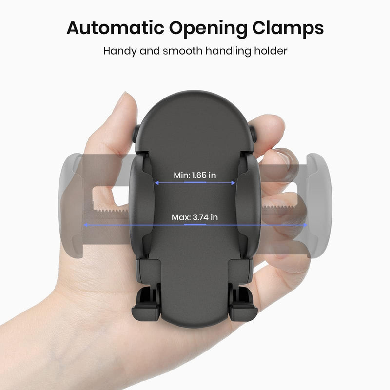 [Australia - AusPower] - MiiKARE Gym Accessory Magnetic Phone Holder for Videos, Universal Hands-Free Magnetic Phone Mount for Gym with 360 Degree Angle Adjustable, Home Gym Essentials Phone Mount for Women an Men-Black Black 
