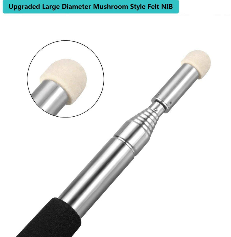 [Australia - AusPower] - Pointer Sticks,Extendable Pointer,Hand Pointer for Classroom，Classroom Pointer for Teacher，Telescopic Teacher Pointer Retractable Pointer Hand Pointer for Kids Whiteboard Pointer (Black) Black 