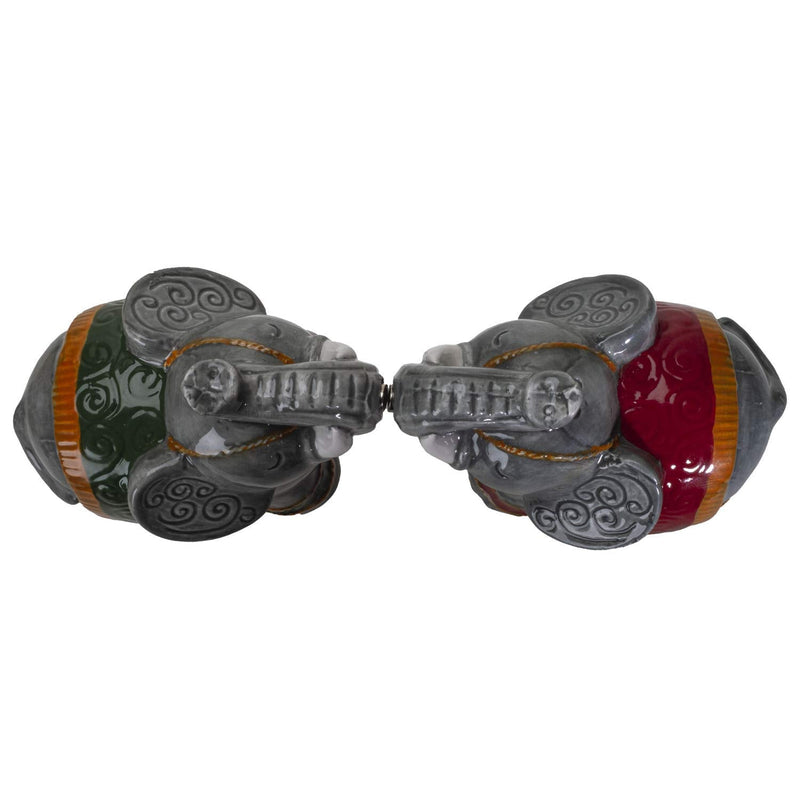 [Australia - AusPower] - Pacific Giftware Raja Elephants Ceramic Salt and Pepper Shakers Set 