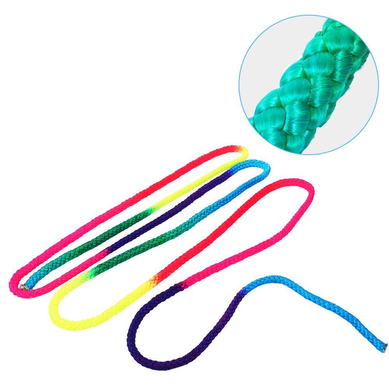 [Australia - AusPower] - Alomejor Gymnastics Rope Rainbow Color Rhythmic Gymnastics Rope Solid Competition Arts Training Rope 