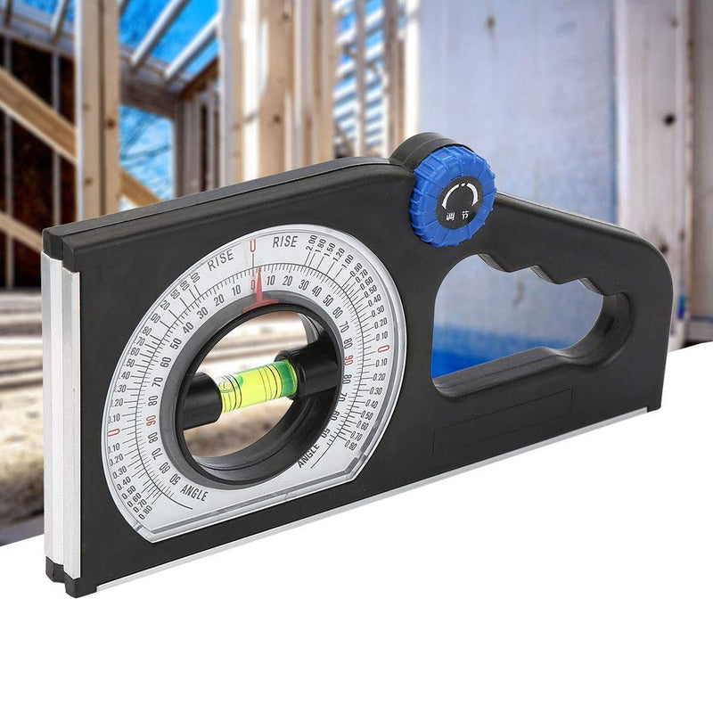 [Australia - AusPower] - Engineering Inclinometer, ABS Universal Slope Measuring Ruler Multifunction Angle Meter 0-180° for Household Industrial Use 