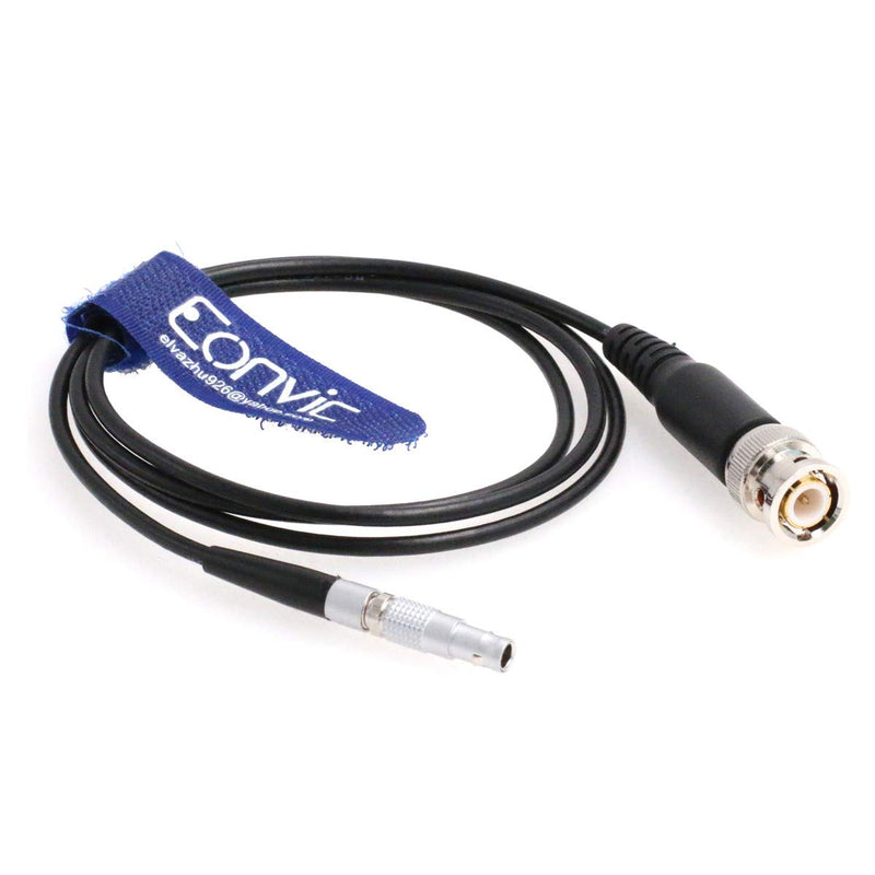[Australia - AusPower] - Eonvic Timecode Cable for Red Epic Scarlet BNC to 4pin Nor1438 Audio Adapter Cable Black Cable 