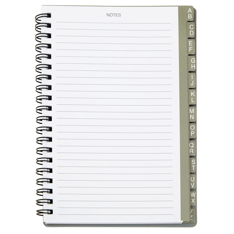 [Australia - AusPower] - Password Book with Alphabetical Tabs, Spiral Bound Internet Address Keeper Logbook (2 Pack, 6x7 in) 