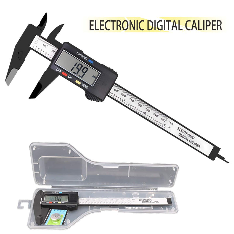 [Australia - AusPower] - EZT Electronic Digital Caliper, LCD | 0 to 6 inch /150 mm Conversion, Automatic Shutdown Function, Very Suitable for Home/Jewelry/DIY Measurement, etc 