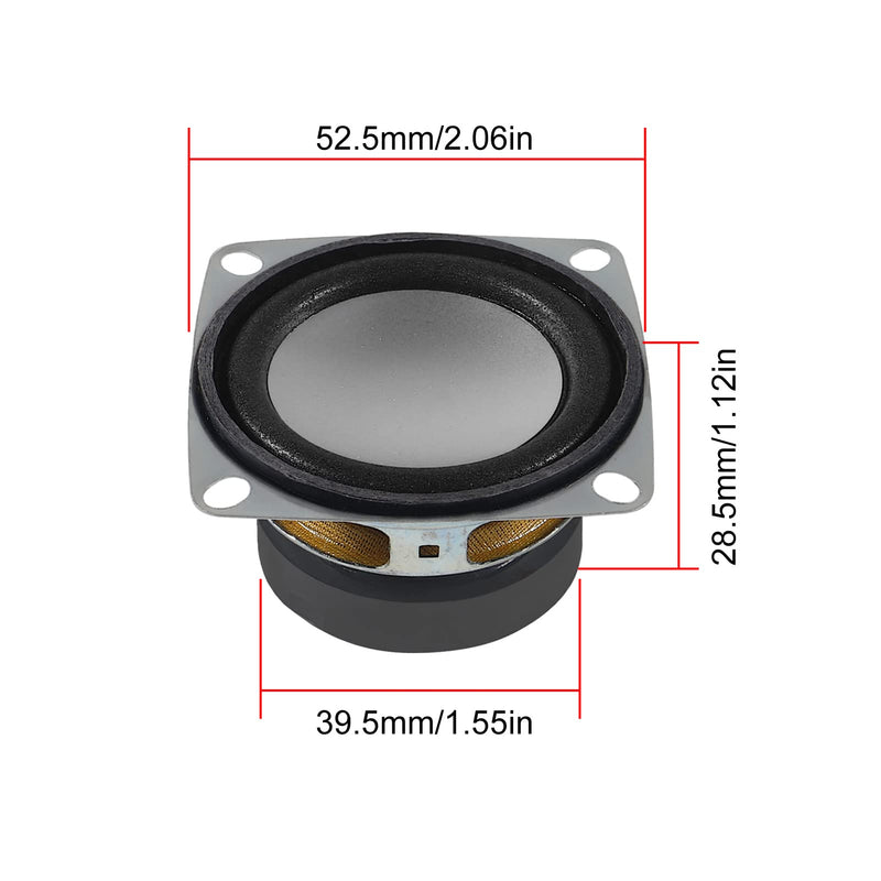 [Australia - AusPower] - D-FLIFE 2" 4Ohm 3W Full Range Audio Speaker Stereo Woofer Loudspeaker for Arduino (2pcs) 2pcs 