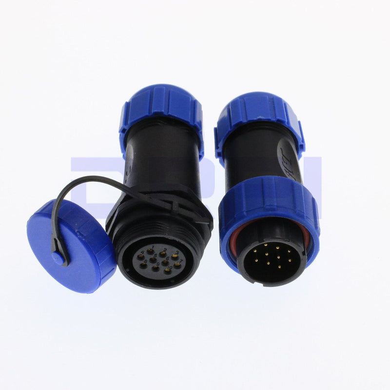[Australia - AusPower] - DRRI SP21 10pin Cable Docking Connector Plug& Socket Waterproof Circular Aviation Cable Connector (10Pin) 