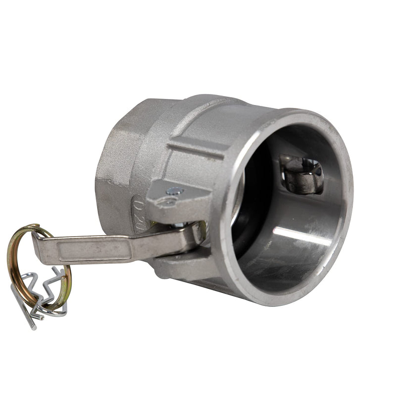[Australia - AusPower] - Quafwia 2 pcs Aluminum Camlock (2" part D) Cam & Groove Hose Fittings, cam Lock Fittings Female Coupler x Female NPT Thread cam Lock Fittings camlock Coupling (2'') 2 Inch 