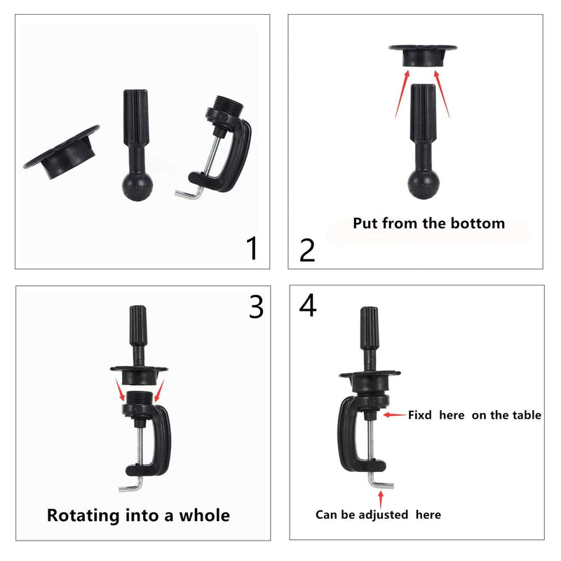 [Australia - AusPower] - Hairingrid Mannequin Head 16" 100% Real Hair Hairdresser Cosmetology Mannequin Manikin Training Head Hair and Free Clamp Holder (16 Inch) 16 Inch (Pack of 1) 