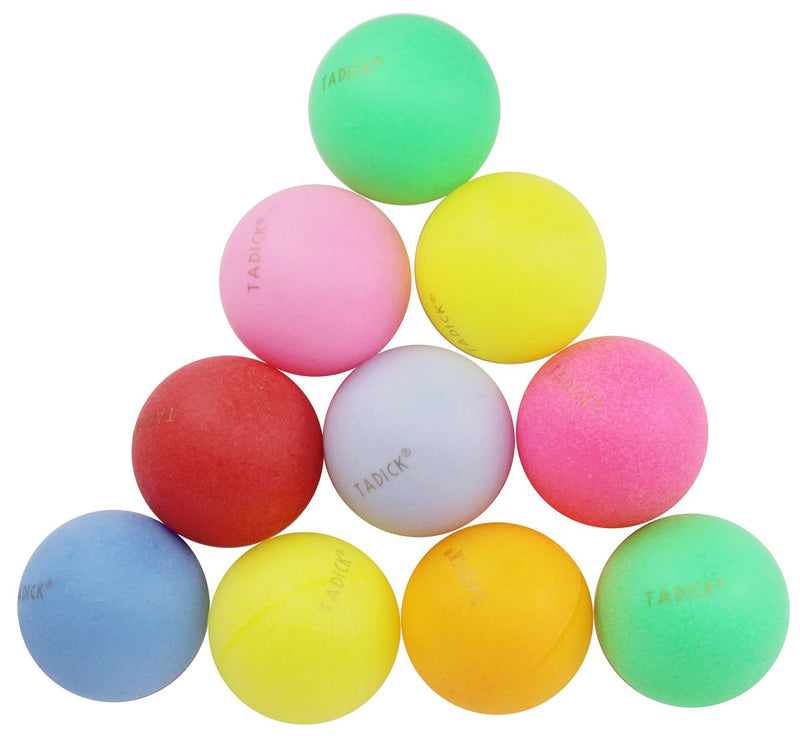 [Australia - AusPower] - TADICK 100 Pack Beer Ping Pong Balls Plastic Multiple Color Table Tennis Ball 