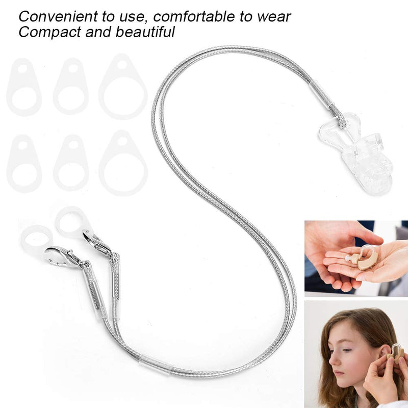 [Australia - AusPower] - Ear Aids Strap Plastic Hearing Rope Portable Hang Fixation Cord Lanyard Protection Hearing Accessory 