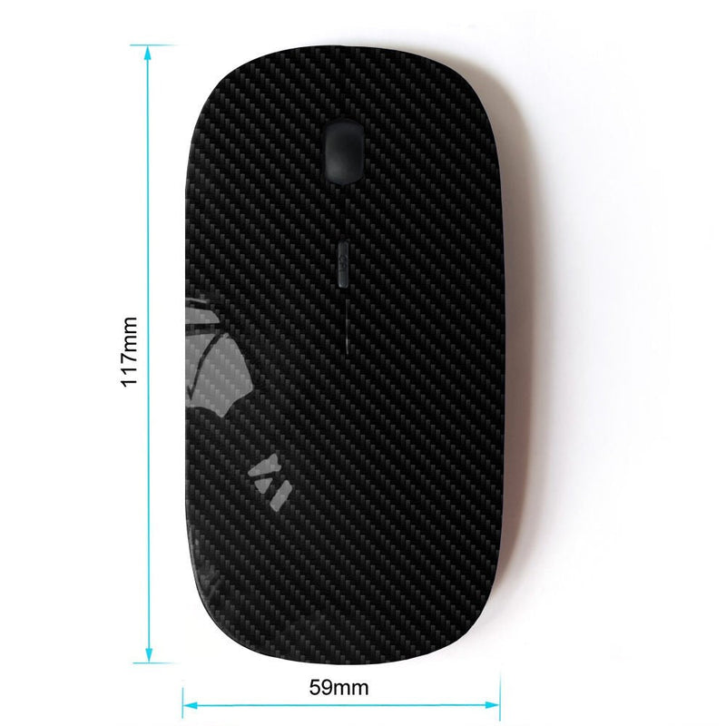 [Australia - AusPower] - KOOLmouse [ Optical 2.4G Wireless Mouse ] [ Carbon Fiber Pattern Grey Black Minimalist ] 