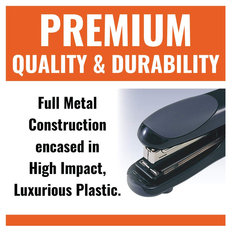 [Australia - AusPower] - Max Flat-Clinch Black Standard Stapler with 30 Sheet Capacity (HD-50DFBK) 