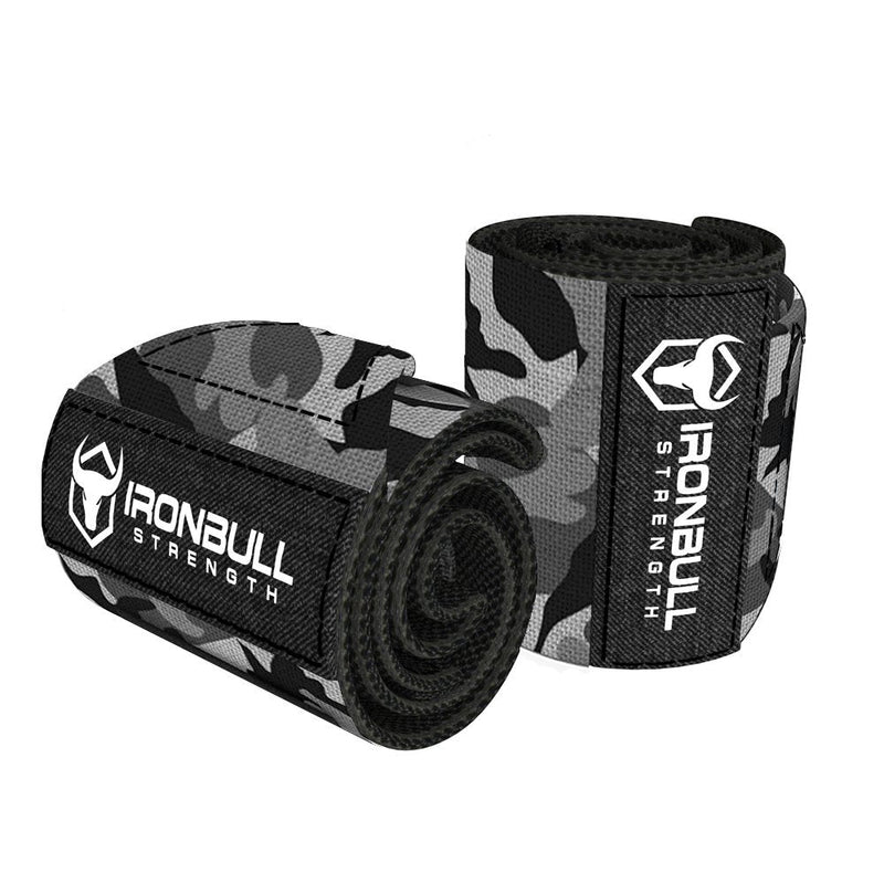 [Australia - AusPower] - Wrist Wraps (18" Premium Quality) for Powerlifting, Bodybuilding, Weight Lifting - Wrist Support Braces for Weight Strength Training Camo/White 