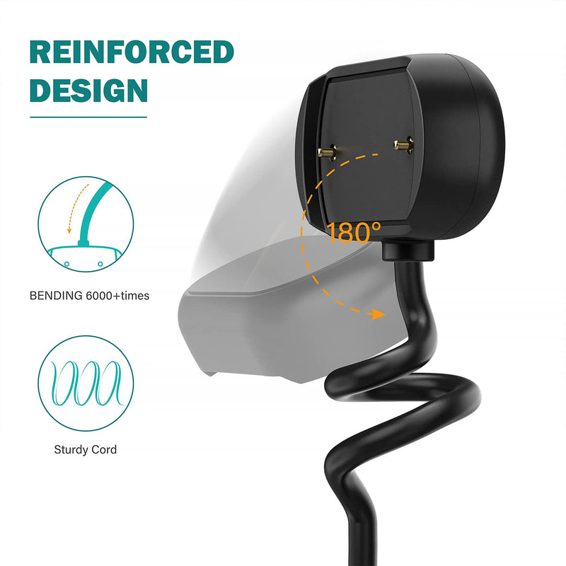 [Australia - AusPower] - TUSITA Charger Compatible with Amazfit GTR 3, GTR 3 Pro, GTS 3 - USB 2 Pins 18.5mm 0.73inch Charging Cable 3.3ft 100cm - Smartwatch Accessories 1 PACK cable 
