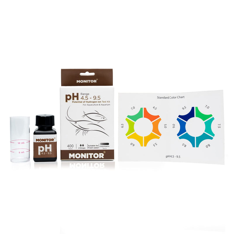 [Australia - AusPower] - Monitor pH 4.5-9.5 Test KIT (400 Tests) - Monitor Aquarium and aquaculture Water Quality 