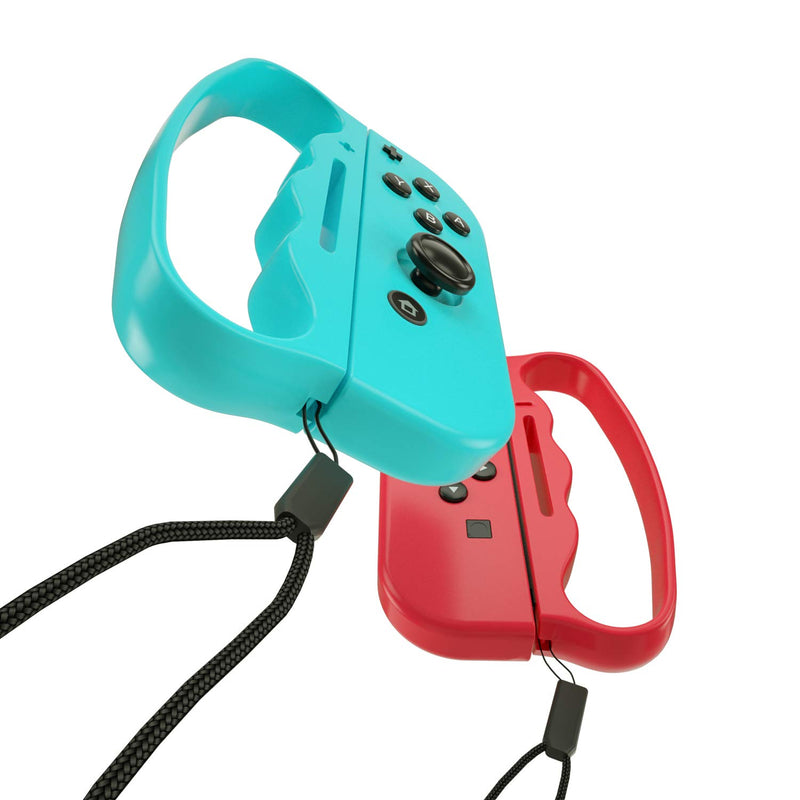 [Australia - AusPower] - Grips for Nintendo Switch Fitness Boxing, Handles for Switch Boxing - 2 Packs (BlueRed) BlueRed 