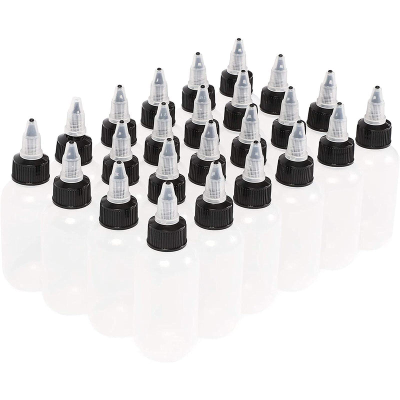 [Australia - AusPower] - Boston Round Bottles with Twist Caps (2 oz, 24 Pack) 