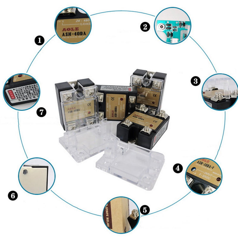 [Australia - AusPower] - WerFamily SSR Solid State Relay SSR-25DA DC-AC 3-32V DC / 24-480V AC / 25A DC to AC 
