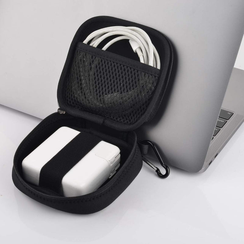 [Australia - AusPower] - CM Small Travel Carrying Storage Organizer Bag Case Pouch Compatible with MagSafe Power Adapter, Laptop Accessories Cables, Cords, USB Drives, Earphones 