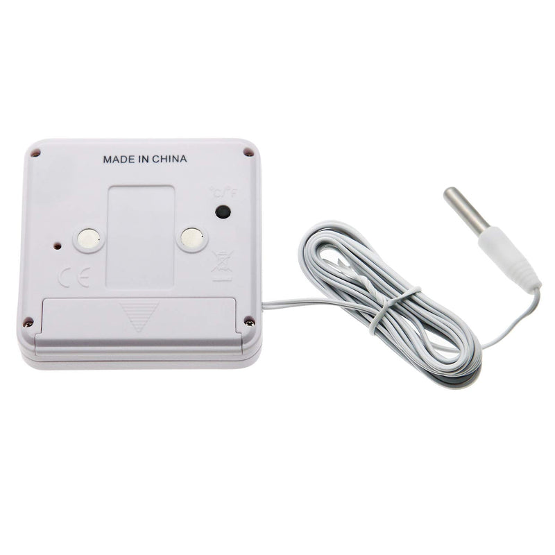 [Australia - AusPower] - AMTAST Fridge Thermometer Digital Freezer Thermometer with Magnet Alarm Memory Refrigerator Thermometer 