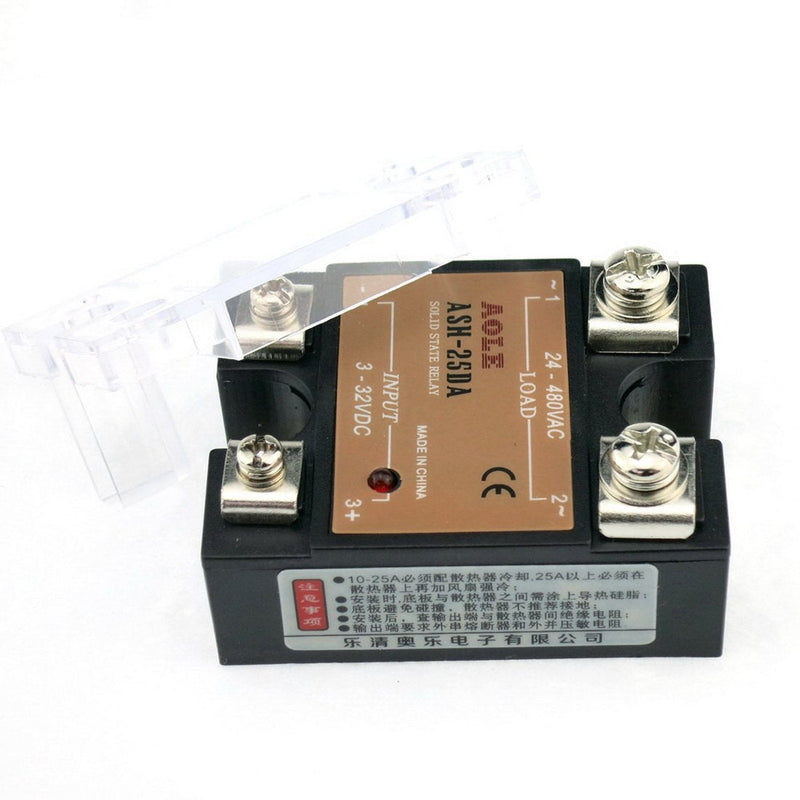 [Australia - AusPower] - WerFamily SSR Solid State Relay SSR-25DA DC-AC 3-32V DC / 24-480V AC / 25A DC to AC 
