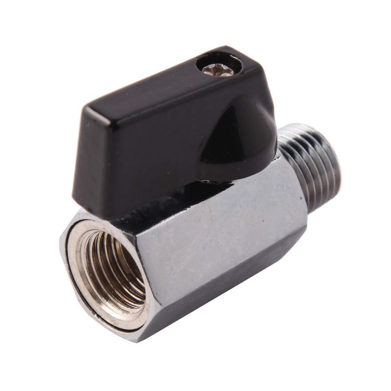 [Australia - AusPower] - Metaland 1/4" Brass Mini Ball Valve NPT Female x Male Shut-Off Valve (Pack of 2) 1/4 Inch NPT 