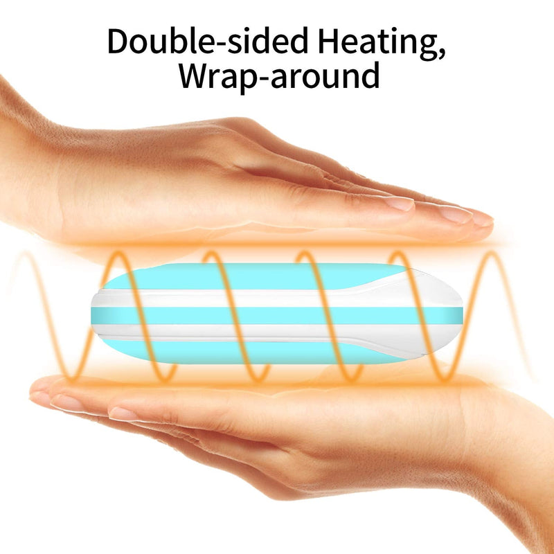 [Australia - AusPower] - Karecel Hand Warmers Rechargeable, USB Hand Warmer Reusable 5200mAh Powerbank Portable Heater Battery Hot Pocket Warmer Electric Handwarmers, Great Gifts for Men and Women in Cold Wether Winter Mint 