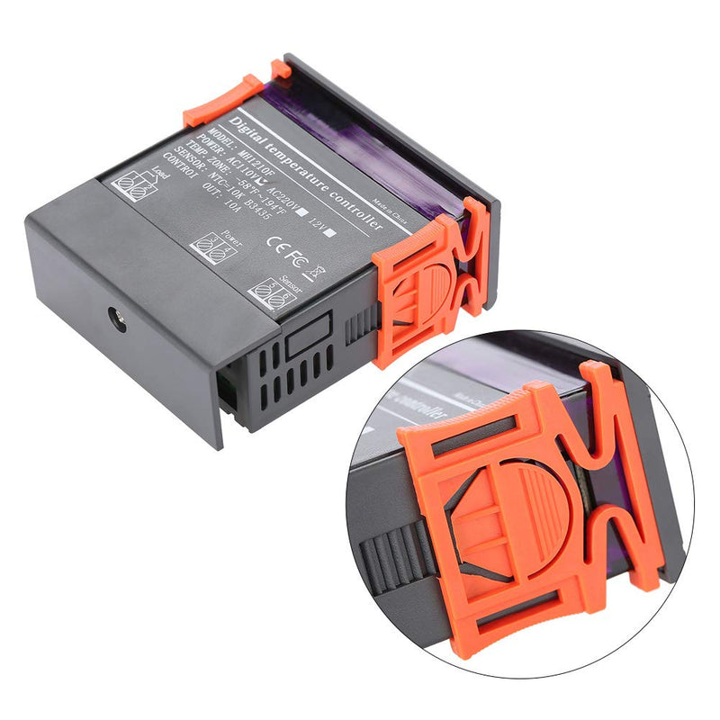 [Australia - AusPower] - Thermostat MH1210F AC110V Digital Temperature Control Controller Thermostat -58~194℉ Fahrenheit Temperature Sensor 