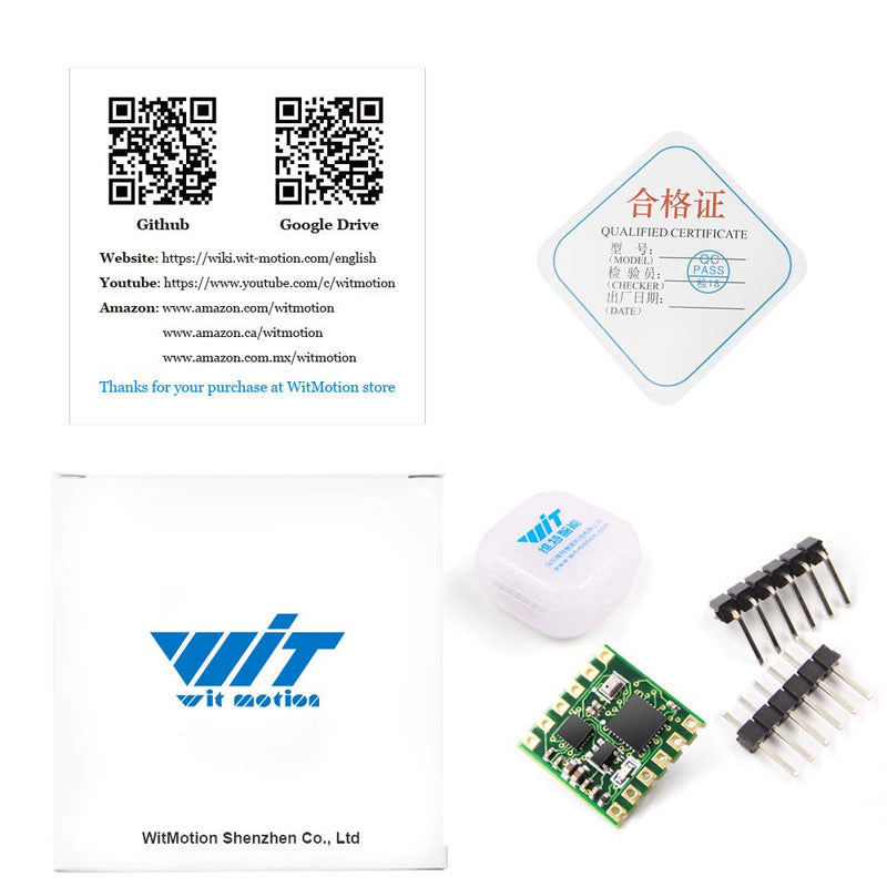 [Australia - AusPower] - 【9-Axis Accelerometer+Tilt Sensor】WT901 High-Accuracy Acceleration+Gyroscope+Angle +Magnetometer with Kalman Filtering, Triaxial MPU9250 AHRS IMU (IIC/TTL, 200Hz), for PC/Android/Arduino 
