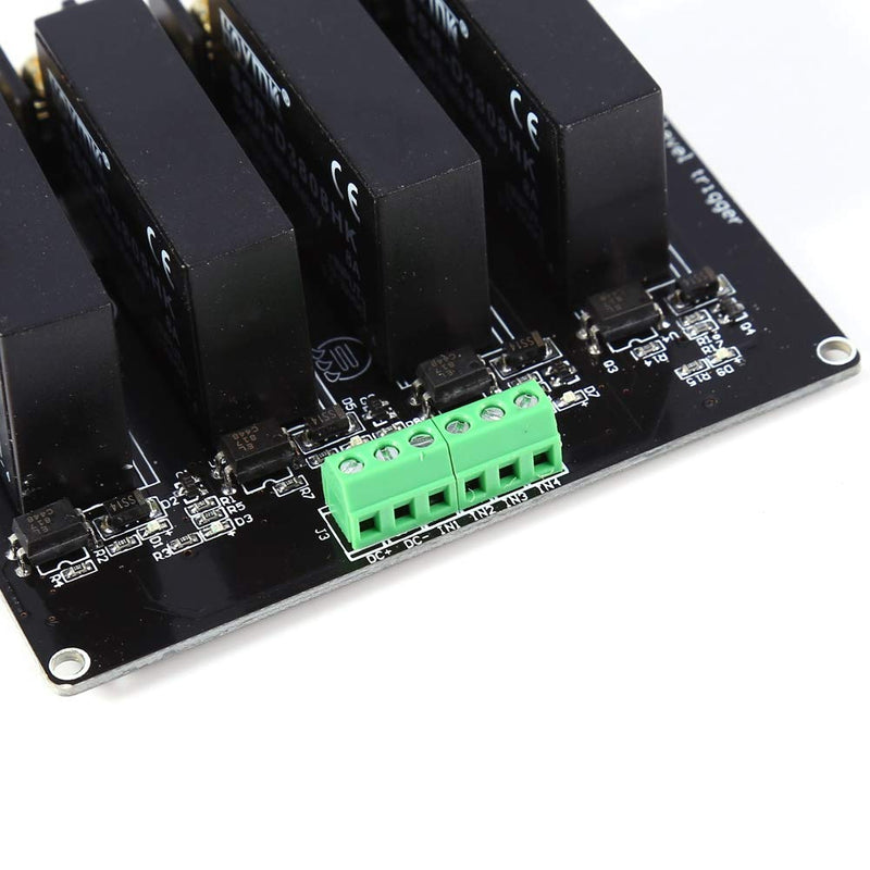 [Australia - AusPower] - 4 Channels Solid State Relay Module High Voltage Level Trigger High Safety Solid State Relay Switch Controller Mini 380V 8A SSR Stable for Industrial Controls 