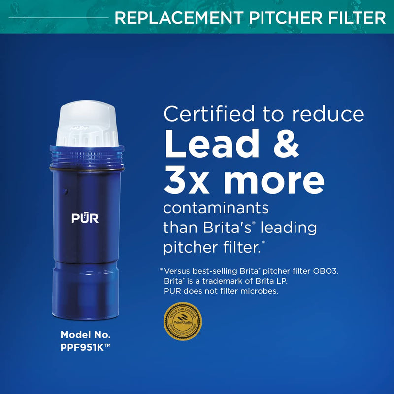 [Australia - AusPower] - PUR PPF951K Water Pitcher Replacement Filter with Lead Reduction, 1 pack 