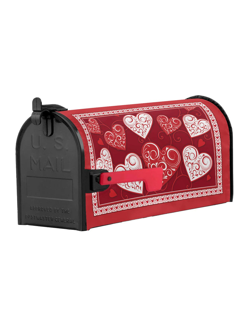 [Australia - AusPower] - Valentine's Day Red Love Heart Mailbox Cover Magnetic Mailbox Wraps, Valentines Hearts Mailbox Covers Standard Size 18x21 Inch Mail Wrap Post Letter Box Decoration for Outdoor Gardern Yard 18x21in Lovessr3183 