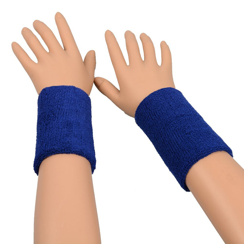[Australia - AusPower] - ColorYourLife 10 Pairs (20 Pieces) Colorful Sports Wristbands Wrist Sweatbands Wrist Sweat Bands 