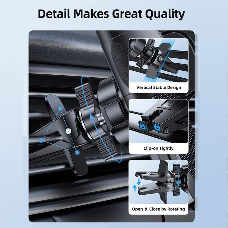 [Australia - AusPower] - Car Phone Holder Mount,Sporthomer Phone Holder Car Vent,Adjustable 360°Rotation & One-Button-Release Universal Cell Phone Holder car for iPhone/Samsung Galaxy/Huaweiwei 