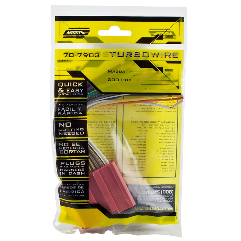 [Australia - AusPower] - Metra Electronics 70-7903 Wiring Harness for 2001-Up Mazda Vehicles Standard Packaging 