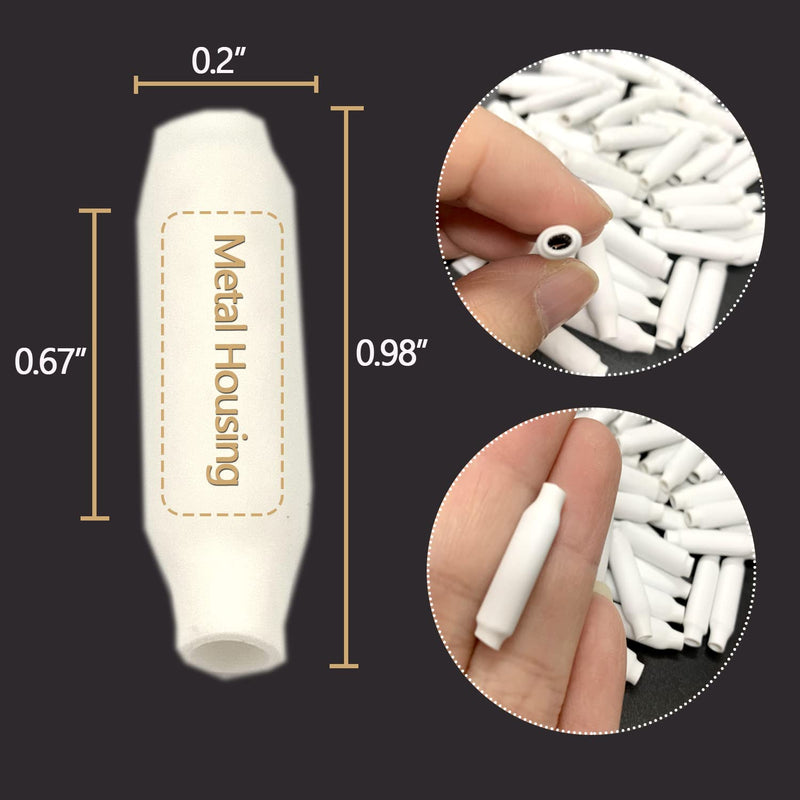 [Australia - AusPower] - Wire B Connector Filled Wet B Wire Gel Telephone Alarm Wire Crimp Beanies Splices for Low Voltage, Wet Blue + Dry White (300 PCS + 300P CS) (300 PCS + 300P CS) 