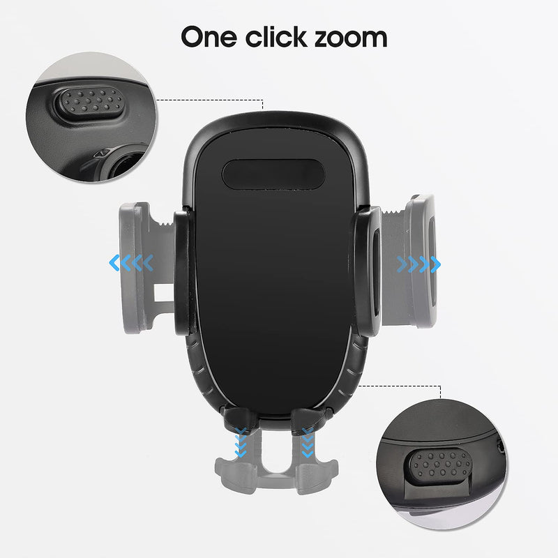 [Australia - AusPower] - Car Phone Holder, Ashido Universal Car Phone Mount Dashboard Car Phone Mount with Strong Sticky Gel Suction Cup, Dual Release Button, Compatible with iPhone 12 SE 11 Pro Max XS XR, and More 