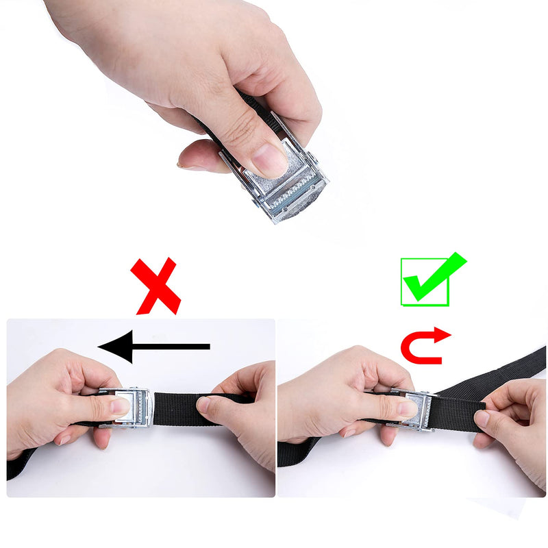 [Australia - AusPower] - Opiytou 78in Battery Tie Down Strap, Battery Box Hold Down Lashing Straps Kit with Stainless Steel Cam Buckle, Stainless Steel Deck Loop Mounts, SS Screws 