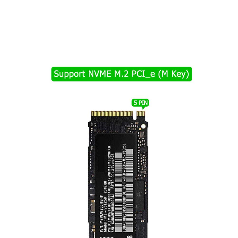 [Australia - AusPower] - GODSHARK NVME Adapter with Heat Sink, M.2 SSD Key M to PCI Express x4/x8/x16 Converter Expansion Card, Support 2230 2242 2260 2280, Compatible for Windows XP 7 8 10 
